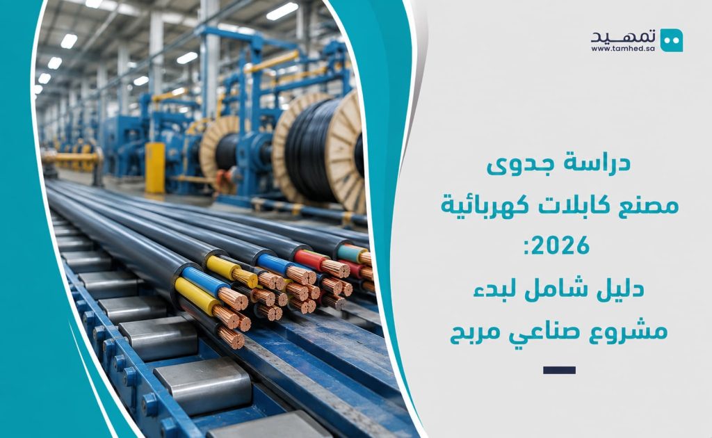 دراسة جدوى مصنع كابلات كهربائية 2026: دليل شامل لبدء مشروع صناعي مربح